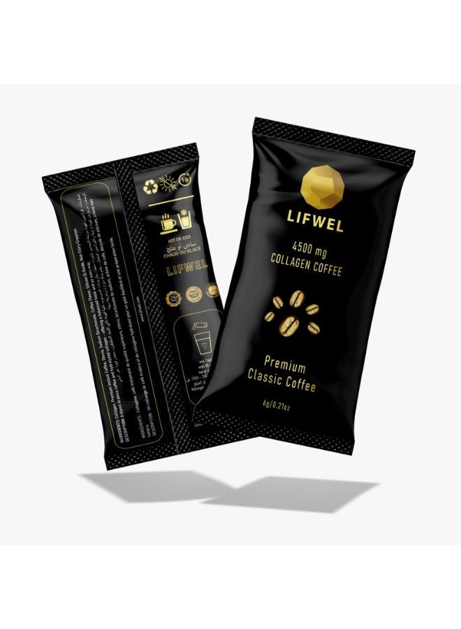 Lifwel Collagen Coffee 4500 mg – Hydrolyzed Collagen Coffee Sachets (15 Sachets) – Classic Black Coffee | Sugar Free | Gluten Free | Lactose Free | Halal Certified - Image 3